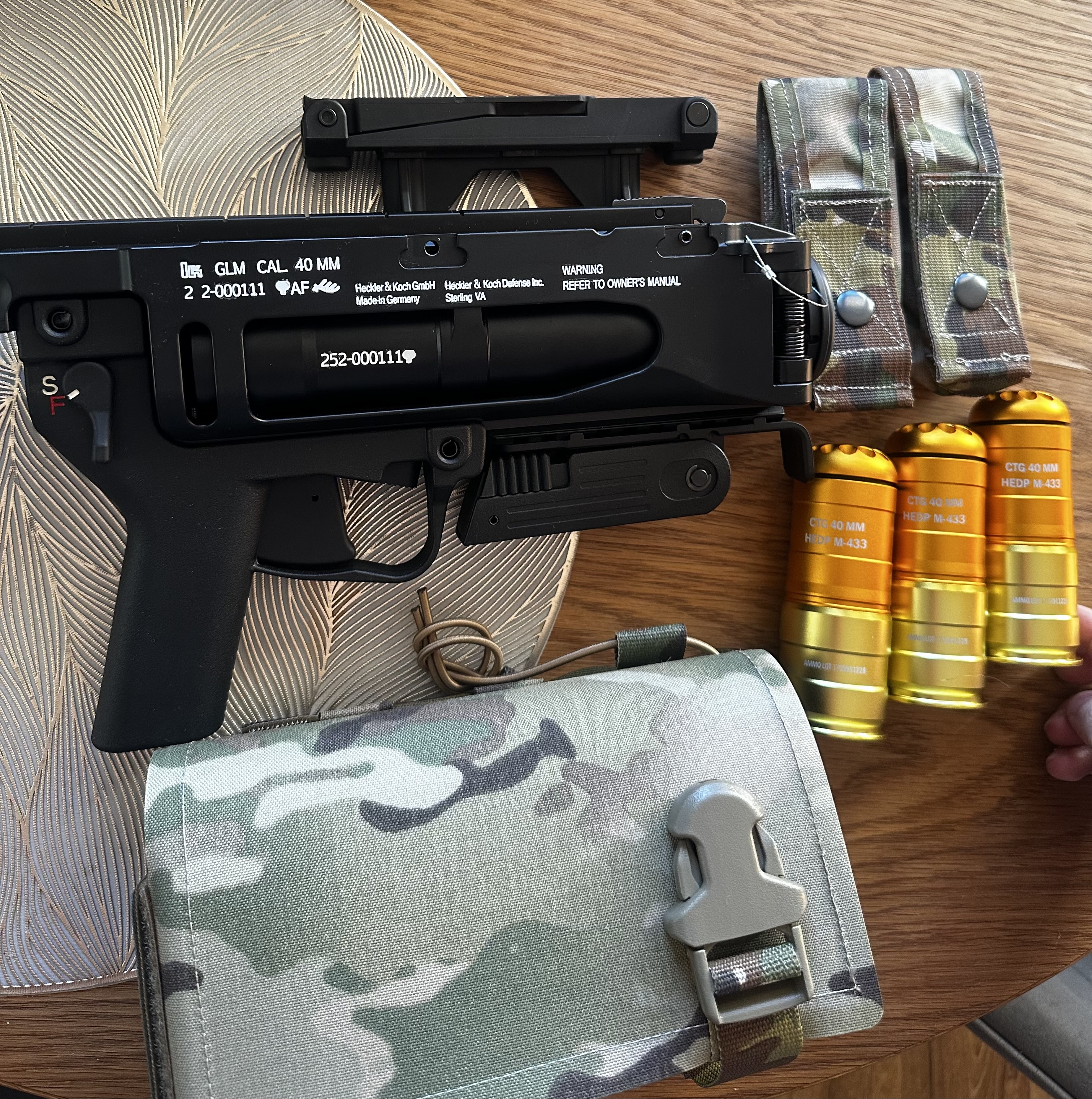 Granatnik replika Ares m320 h&k kabura granaty s&t Asg gbb