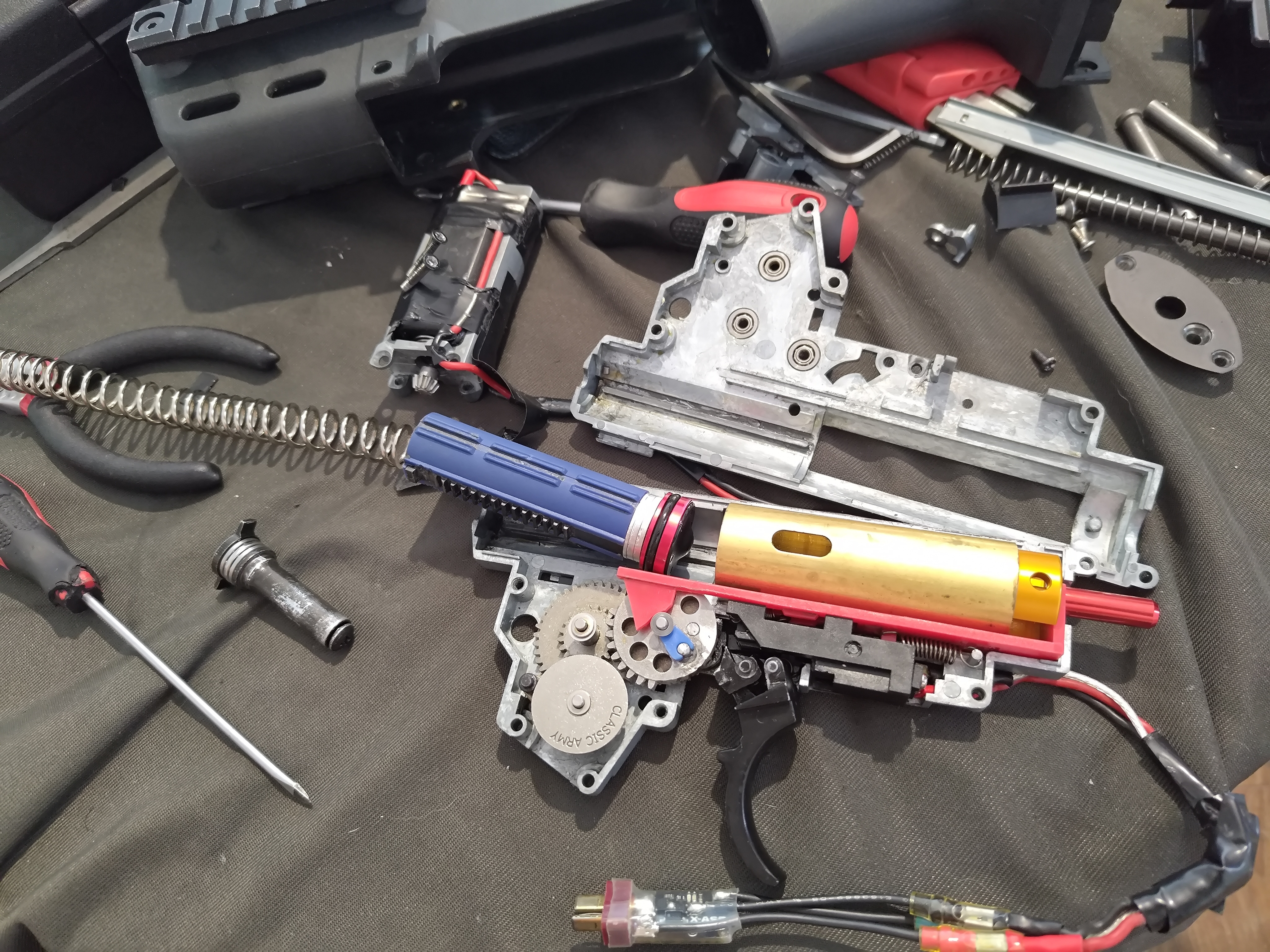 G36C WE, AEG (tuning wytrzymałościowy ~1,15 J)