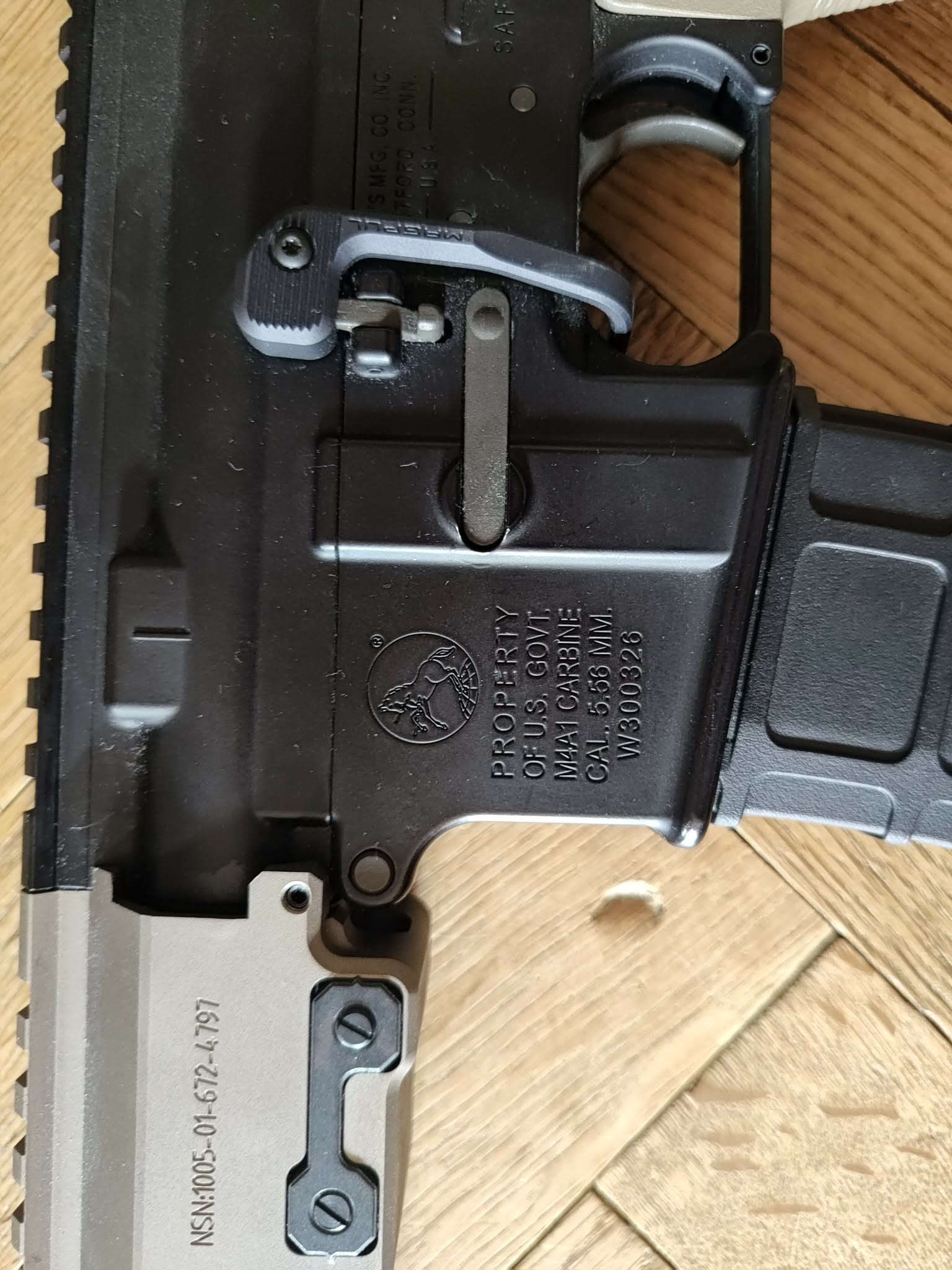 GHK AR15 URGI 14.5" GBBR + 7 magazynków, magpul furniture