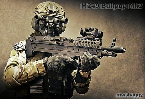 Almost Art - M249 Bullpup